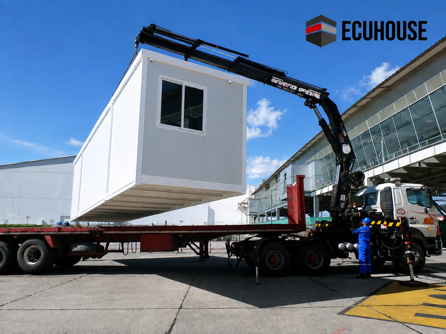 Mining camper manufactured by ECUHOUSE deployed in the field — image 1