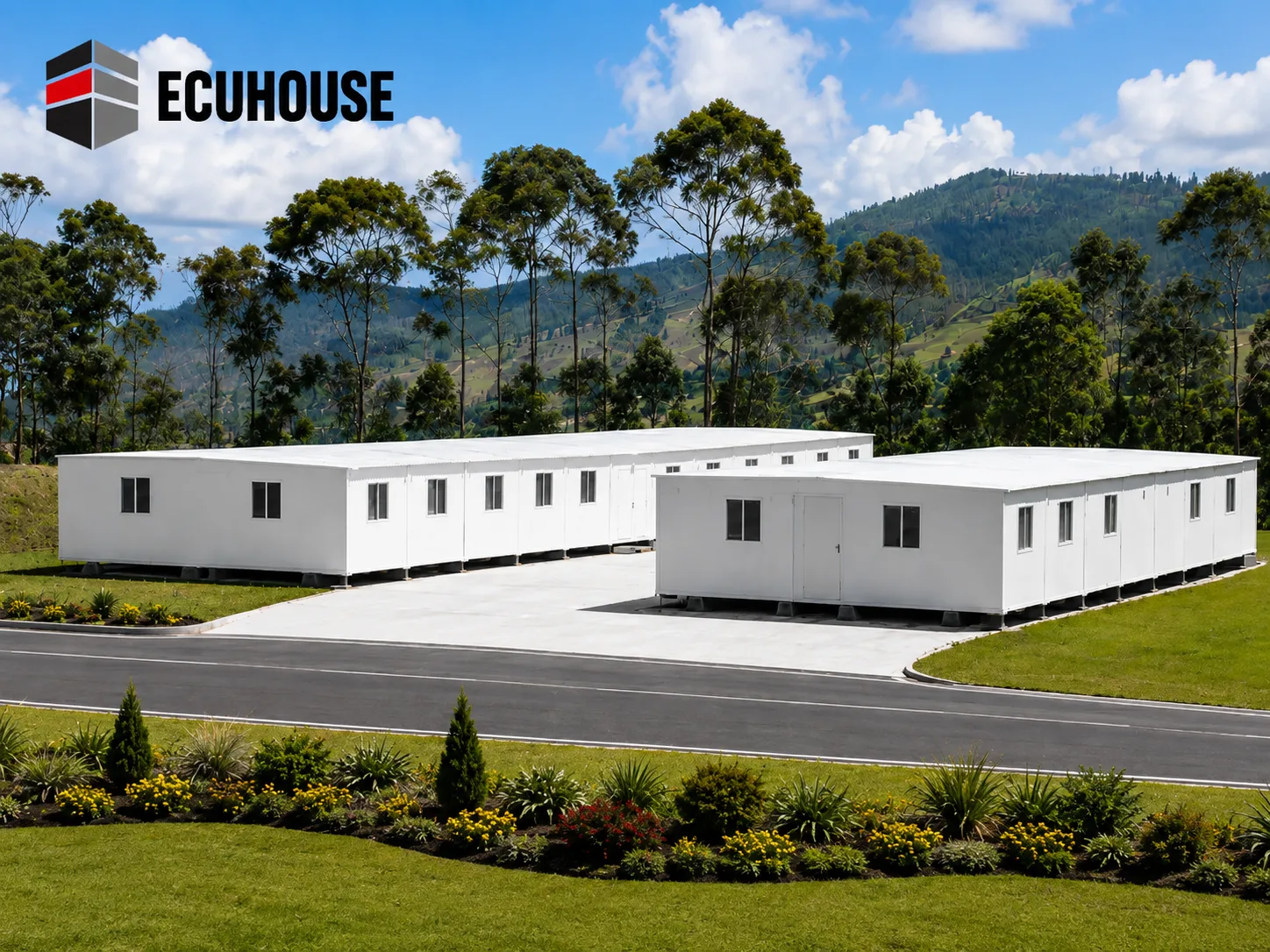 Construcción modular prefabricada de dos niveles fabricada por ECUHOUSE — imagen 5