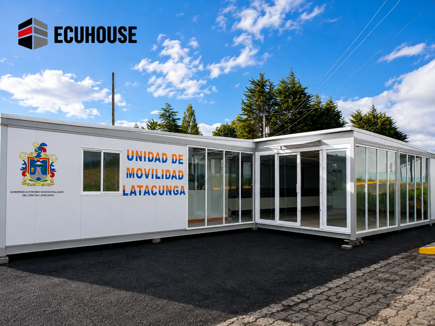 Construcción modular prefabricada de dos niveles fabricada por ECUHOUSE — imagen 3