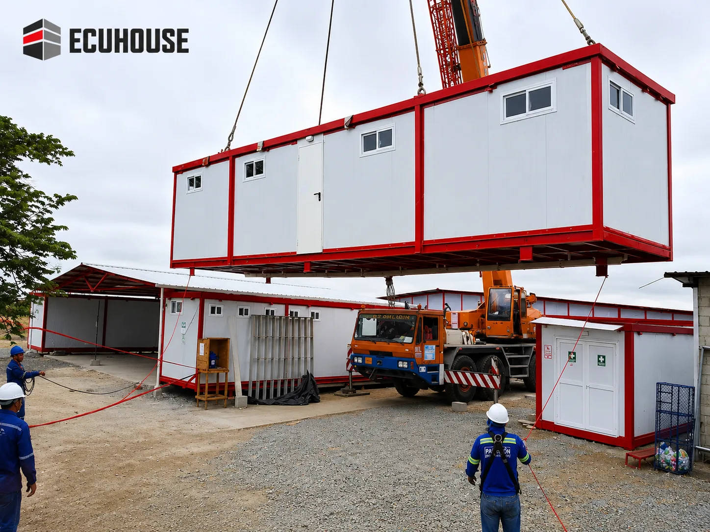 Construcción modular prefabricada de dos niveles fabricada por ECUHOUSE — imagen 1