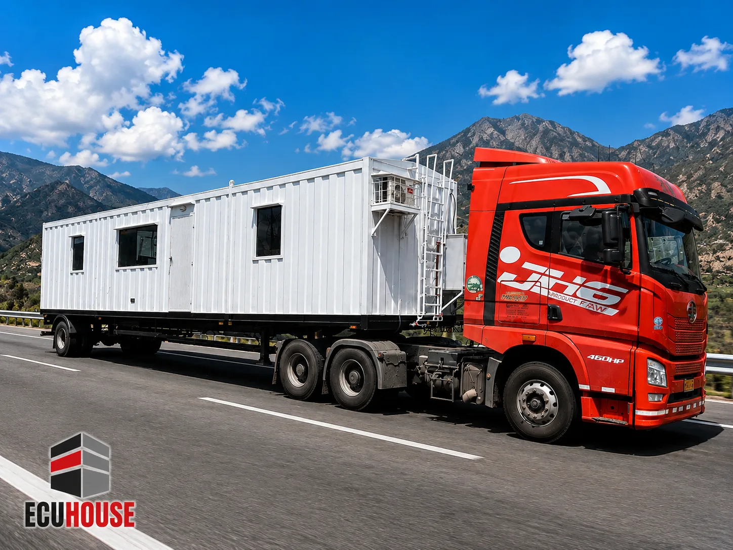 Remolque, Semi remolque y Plataforma porta Contenedor de un eje y doble eje elaborado por ECUHOUSE — imagen 1